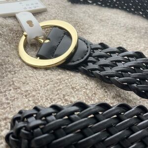 Woven Belt With Gold Buckle